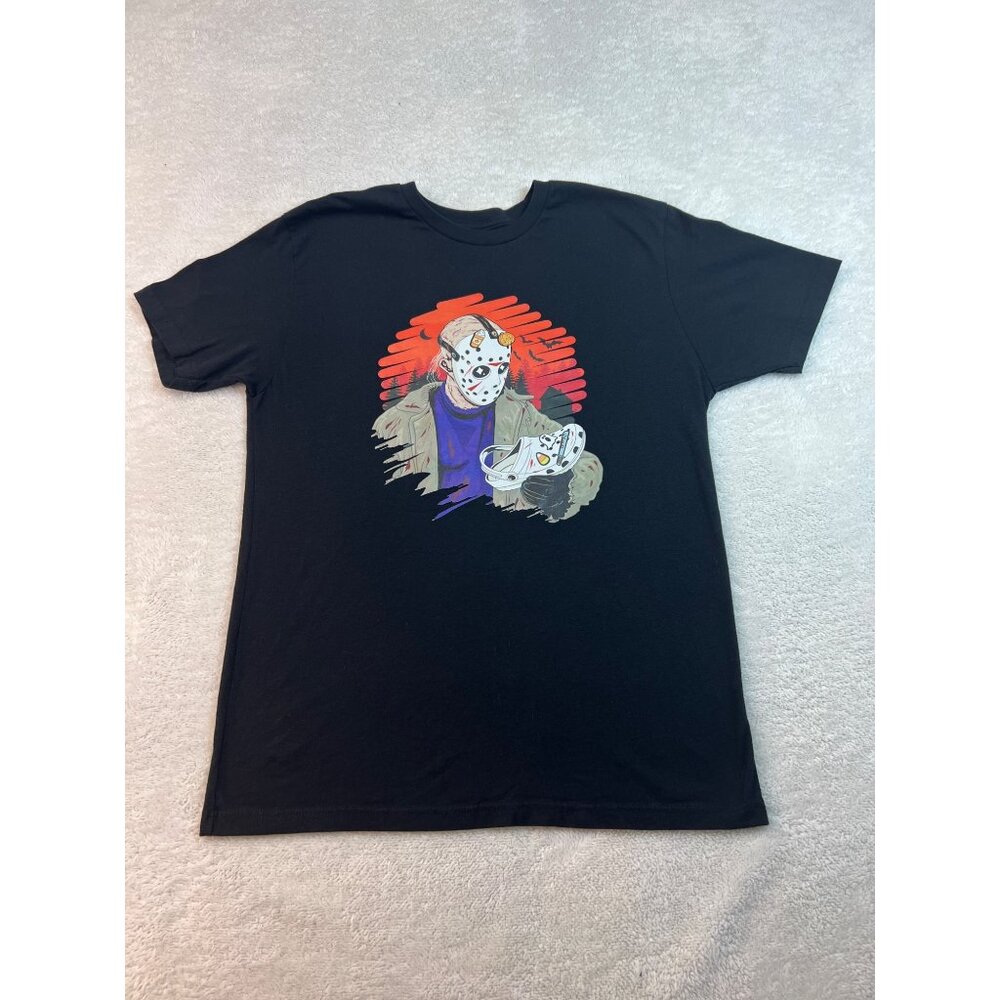 Chive Tees Womens Jason And The Crocs Funny Friday The 13th Graphic Tee Large